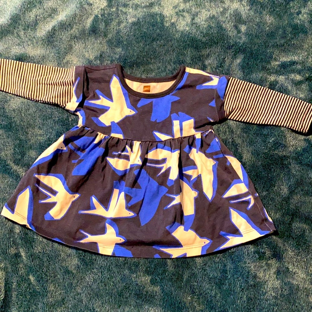 Tea brand layered sleeve baby dress